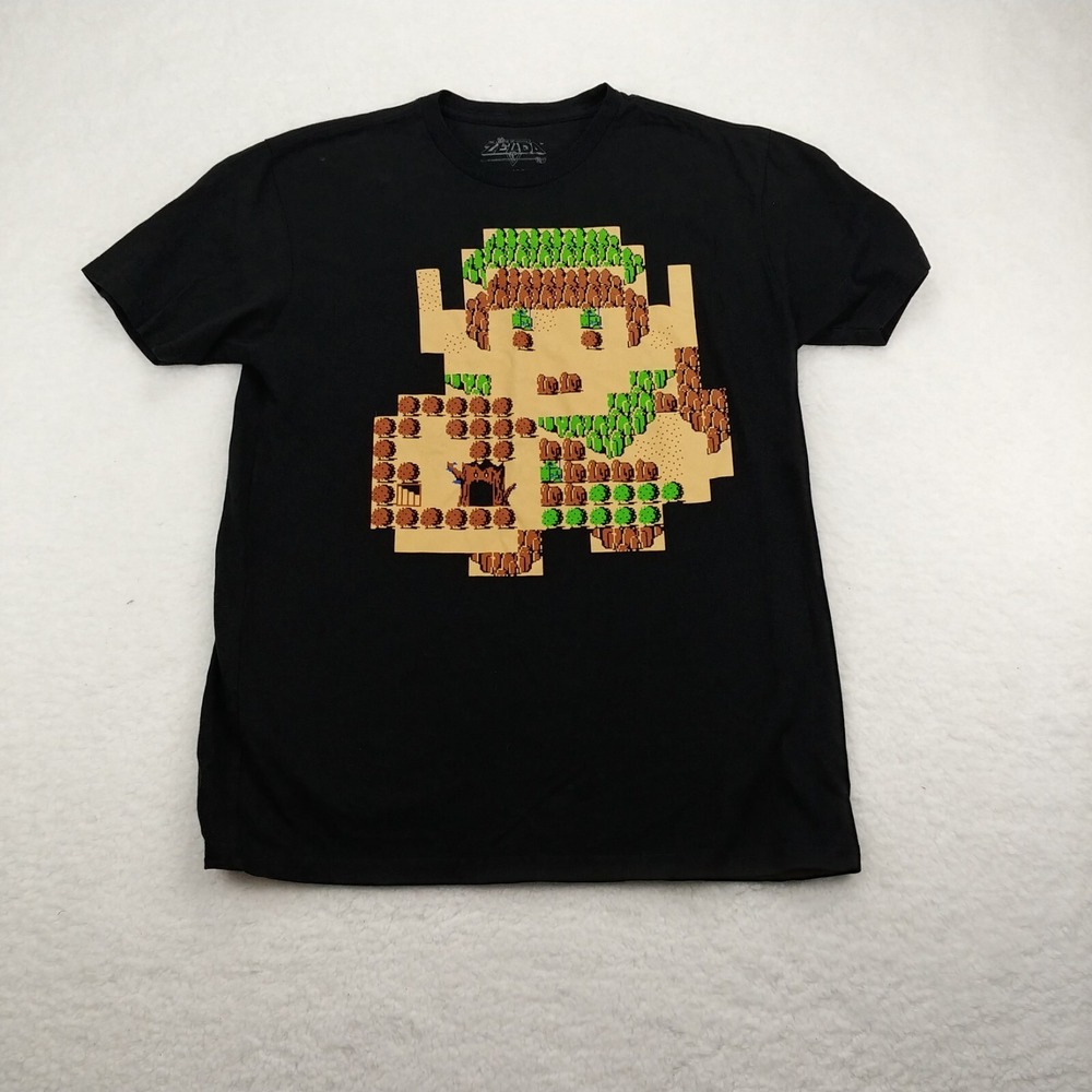 The Legend of Zelda Nintendo Game Graphic Medium TShirt Black Lootwear Exclusive